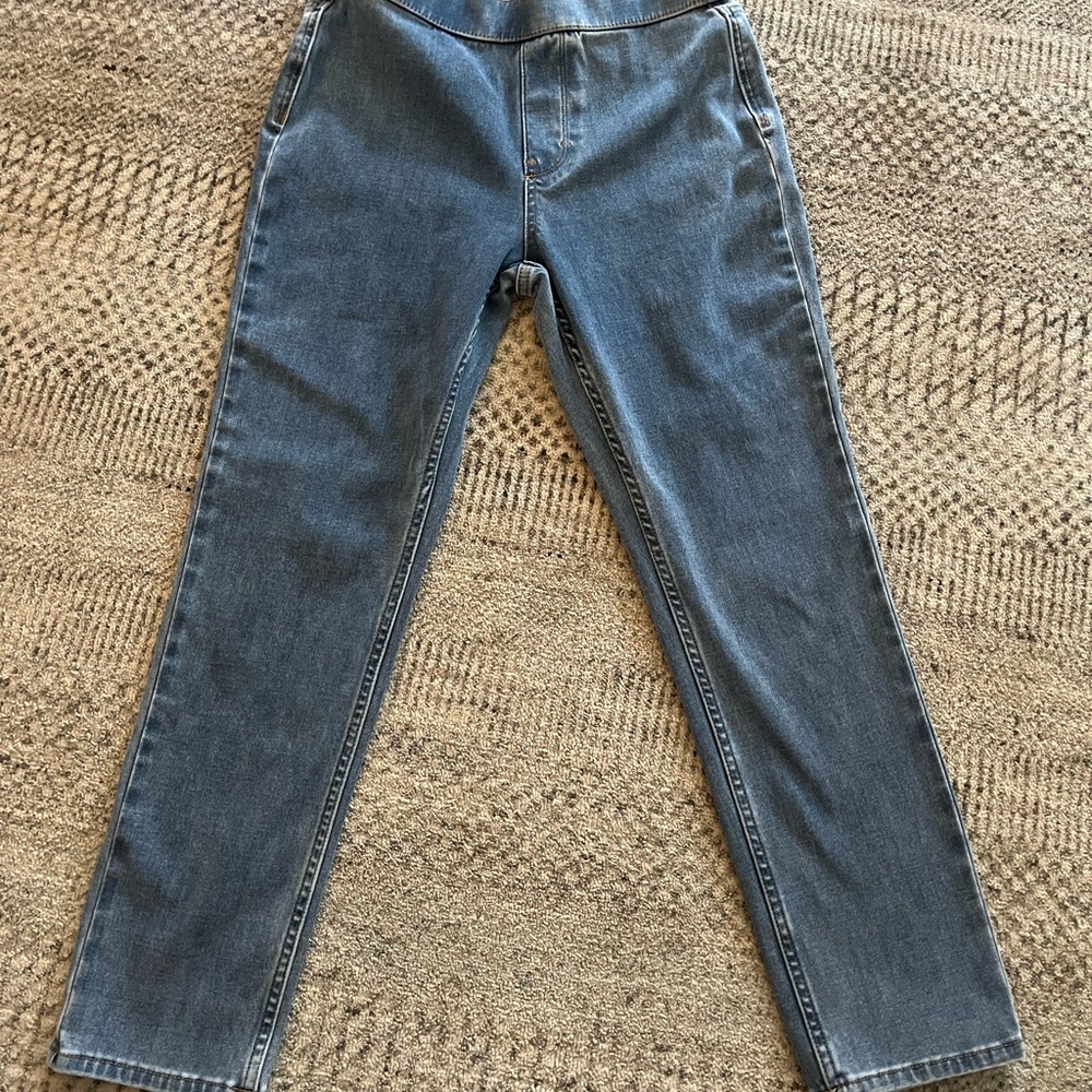 Soft Surroundings denim pull on slim leg Jeans